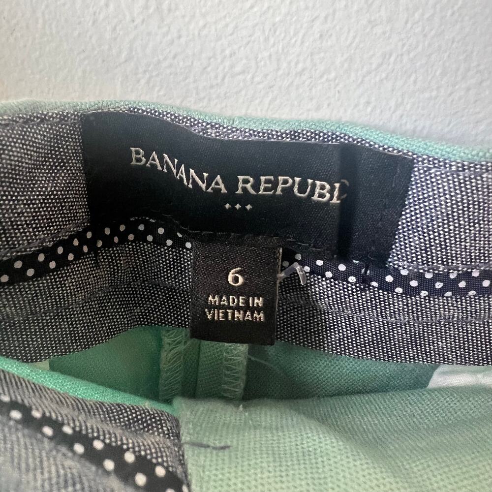 New Banana Republic Factory Scalloped Green Professional Preppy Shorts - 6 - Picture 6 of 9